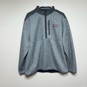 Vineyard Vines Gray Half Zip Sweater Pullover XL Men
